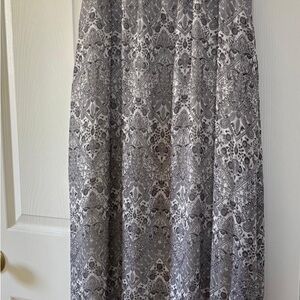 Elegant Gray Patterned Women's Skirt
